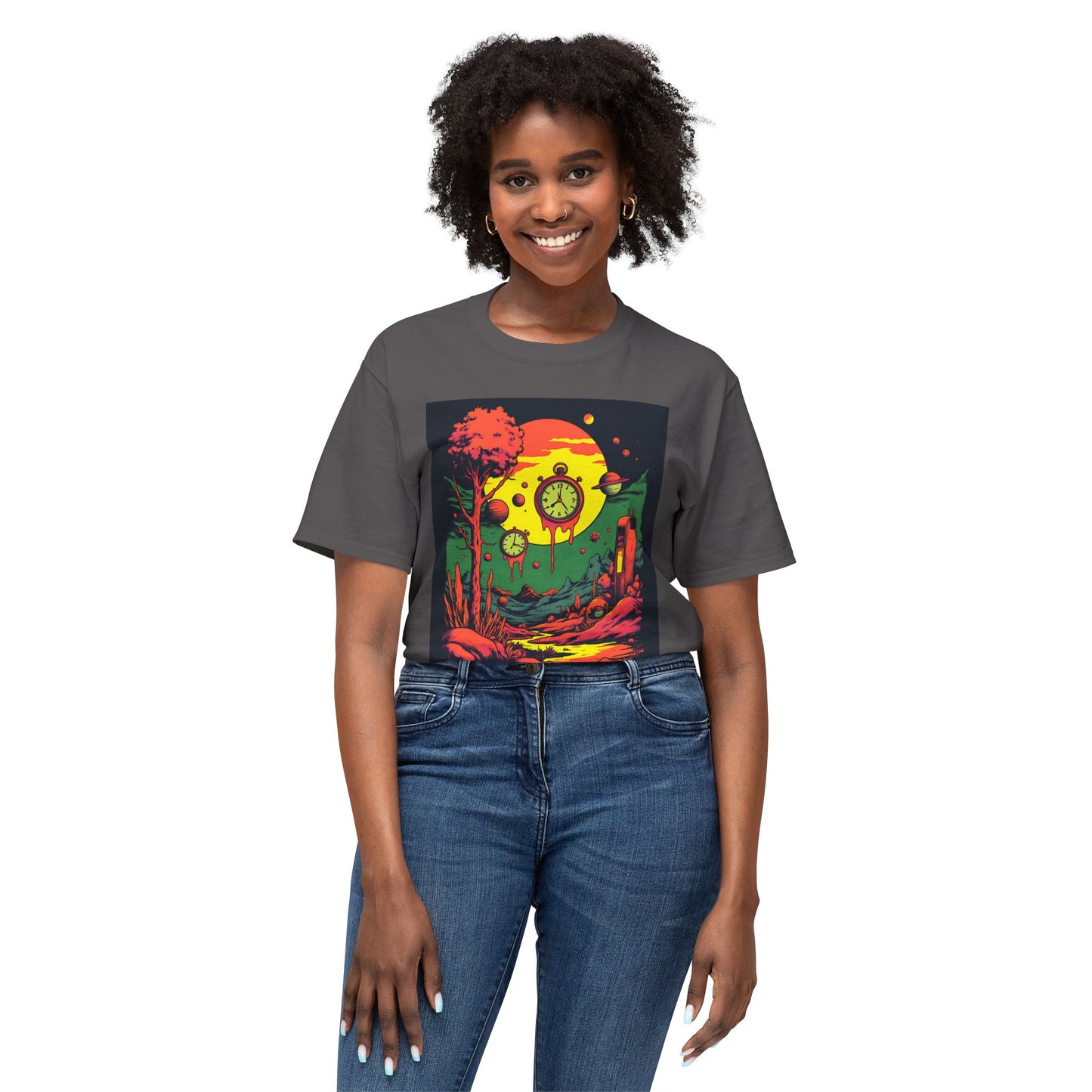 Unisex HD Cotton™ T-shirt | Surreal Dripping Geometry