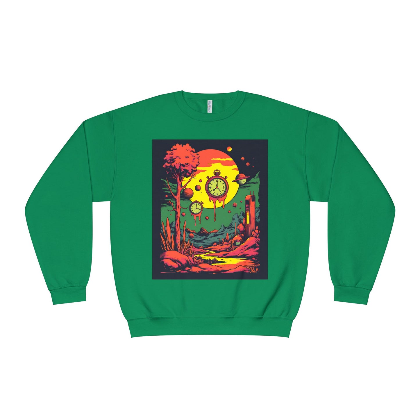 Unisex NuBlend® Crewneck Sweatshirt | Surreal Dripping Geometry