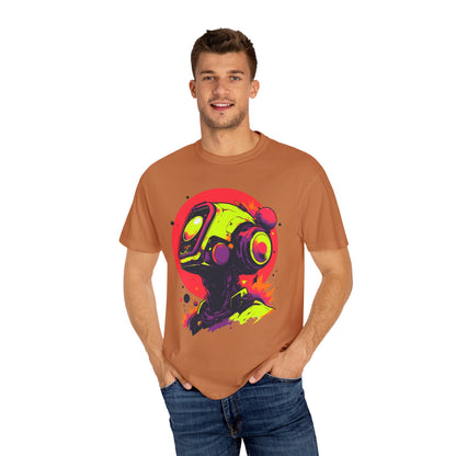 Unisex Garment-Dyed T-shirt | Y2K Abstract Robot T-Shirt Design