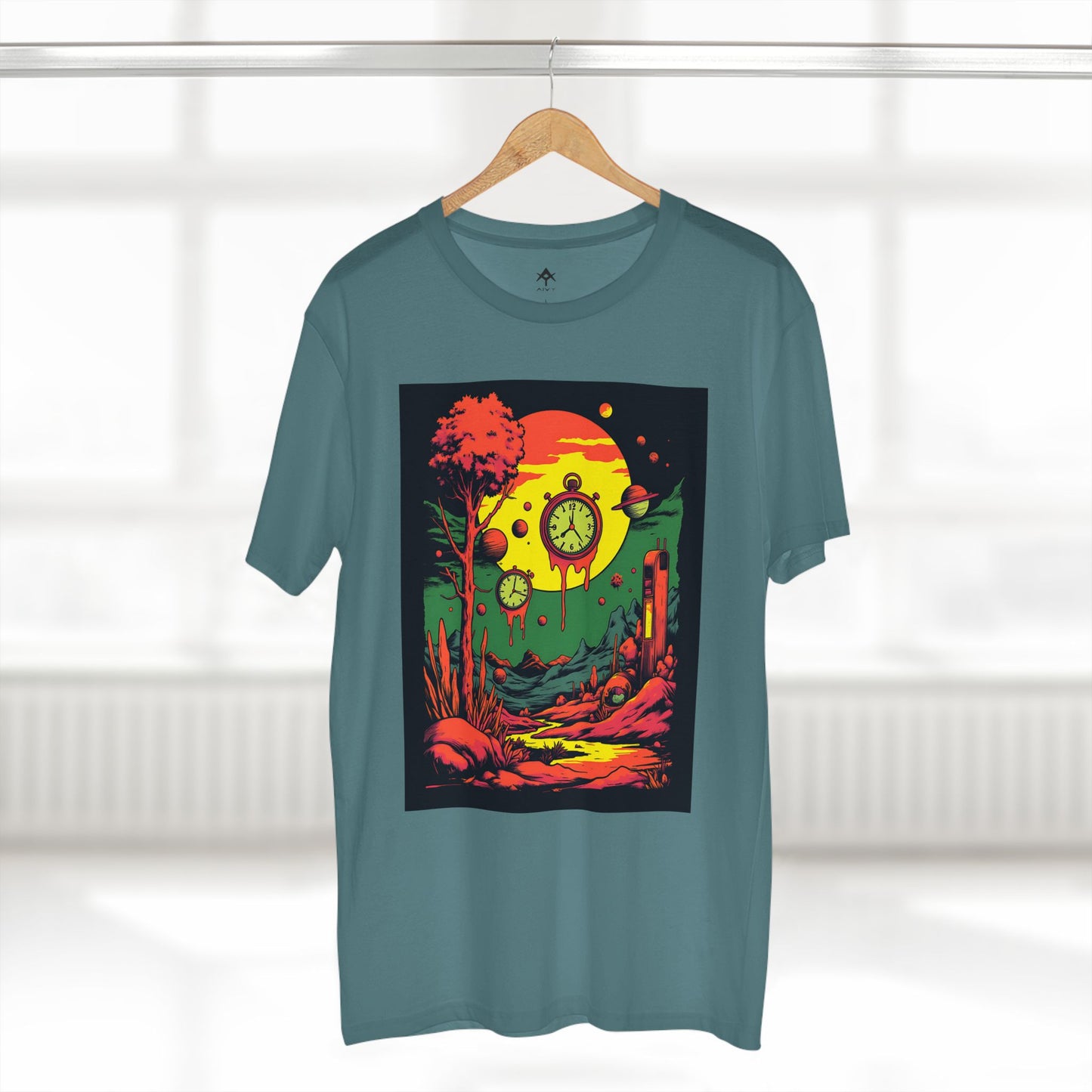 Adult Staple Tee | Surreal Dripping Geometry