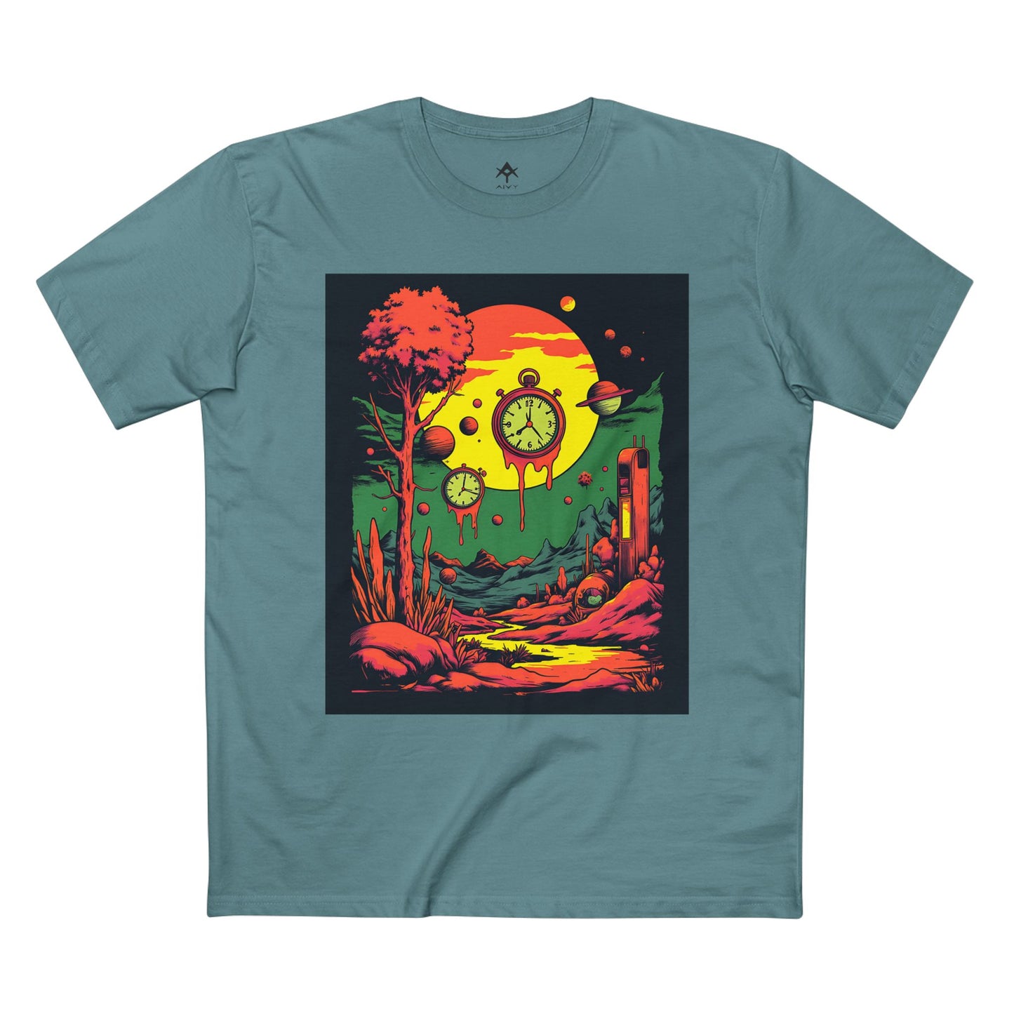 Adult Staple Tee | Surreal Dripping Geometry