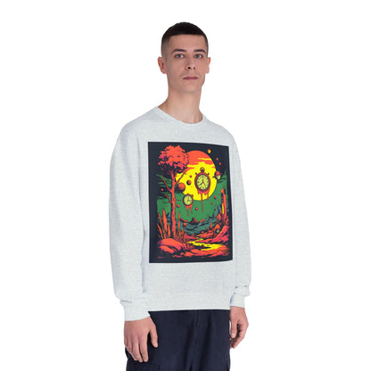 Unisex NuBlend® Crewneck Sweatshirt | Surreal Dripping Geometry