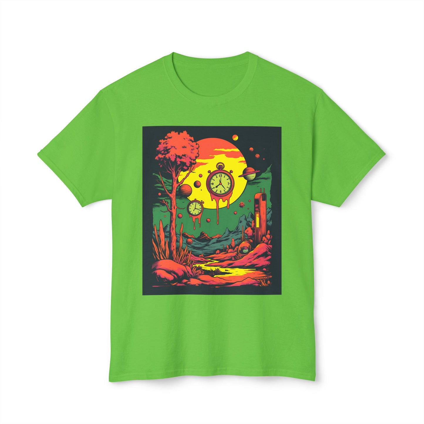 Unisex HD Cotton™ T-shirt | Surreal Dripping Geometry