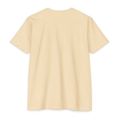 Unisex CVC Jersey T-shirt | Surreal Dripping Geometry