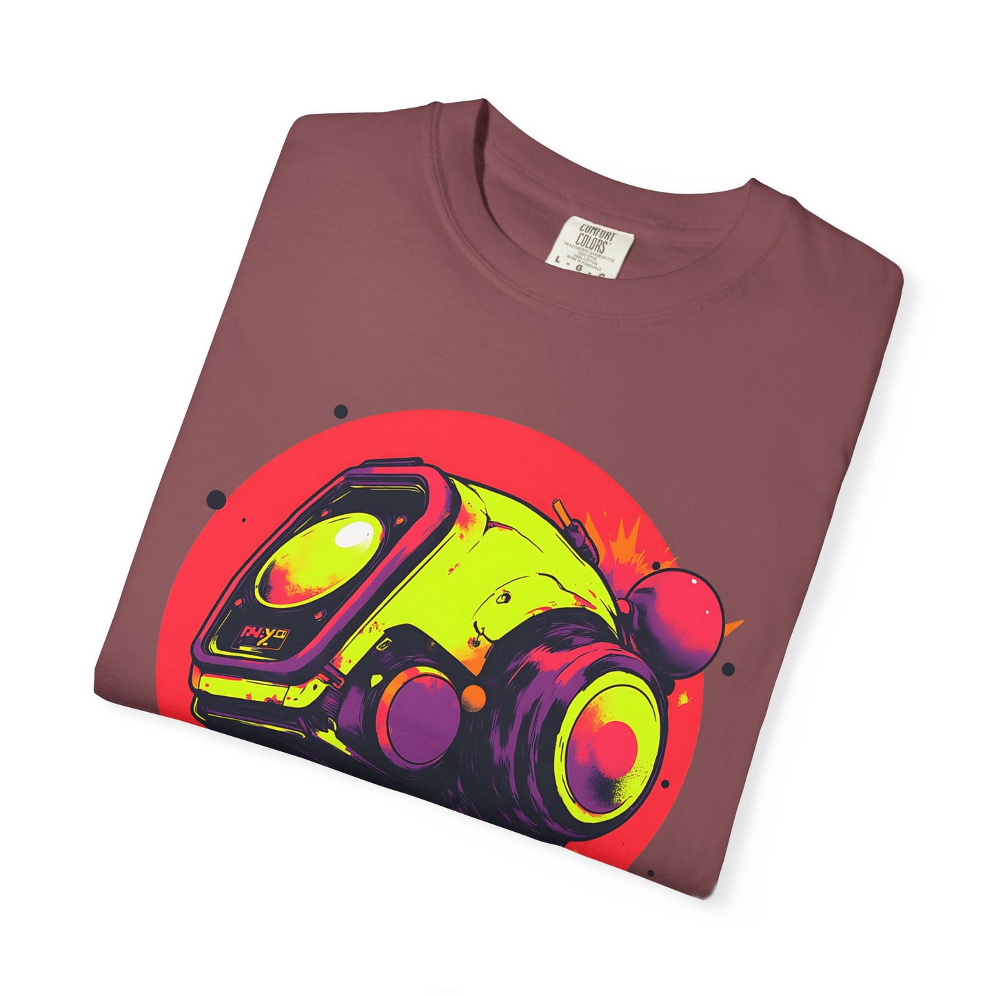Unisex Garment-Dyed T-shirt | Y2K Abstract Robot T-Shirt Design