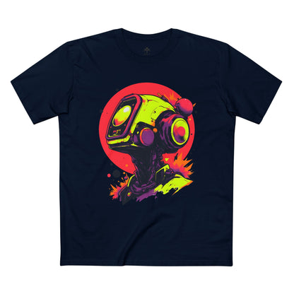 Adult Staple Tee | Y2K Abstract Robot T-Shirt Design