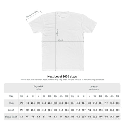 Unisex Cotton Crew Tee | Surreal Dripping Geometry