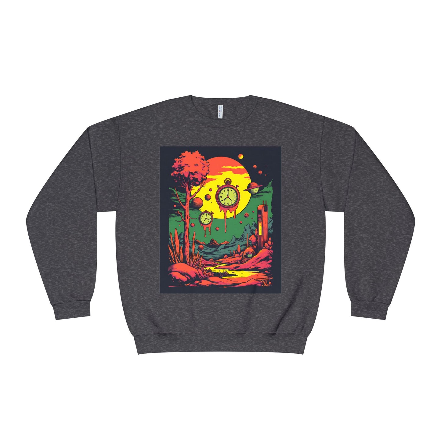 Unisex NuBlend® Crewneck Sweatshirt | Surreal Dripping Geometry