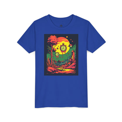 Youth Short Sleeve Tee | Surreal Dripping Geometry