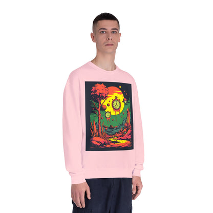 Unisex NuBlend® Crewneck Sweatshirt | Surreal Dripping Geometry