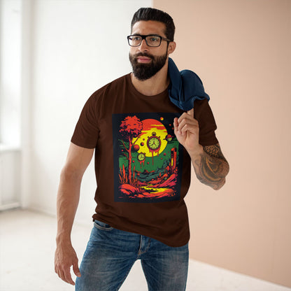 Adult Staple Tee | Surreal Dripping Geometry
