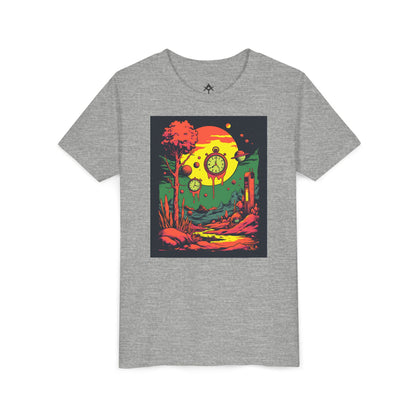 Youth Short Sleeve Tee | Surreal Dripping Geometry