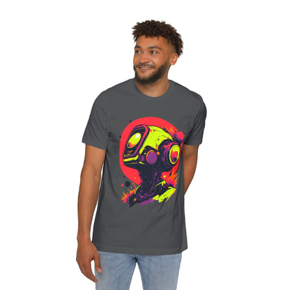 USA-Made Unisex Short-Sleeve Jersey T-Shirt | Y2K Abstract Robot T-Shirt Design